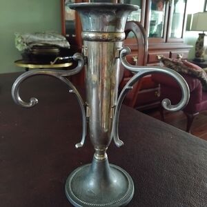 Silver plated vase